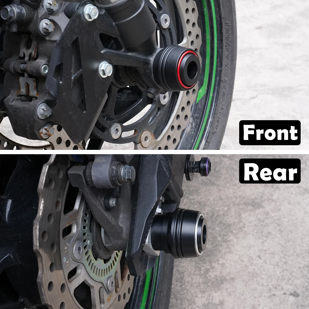 ملحقات الدراجة النارية KAWASAKI Z900 Z900RS Z900SE Z 900 RS 2019-2025 2026 الجبهة الخلفية شوكة العجلات المنزلق المحور تحطم حامي