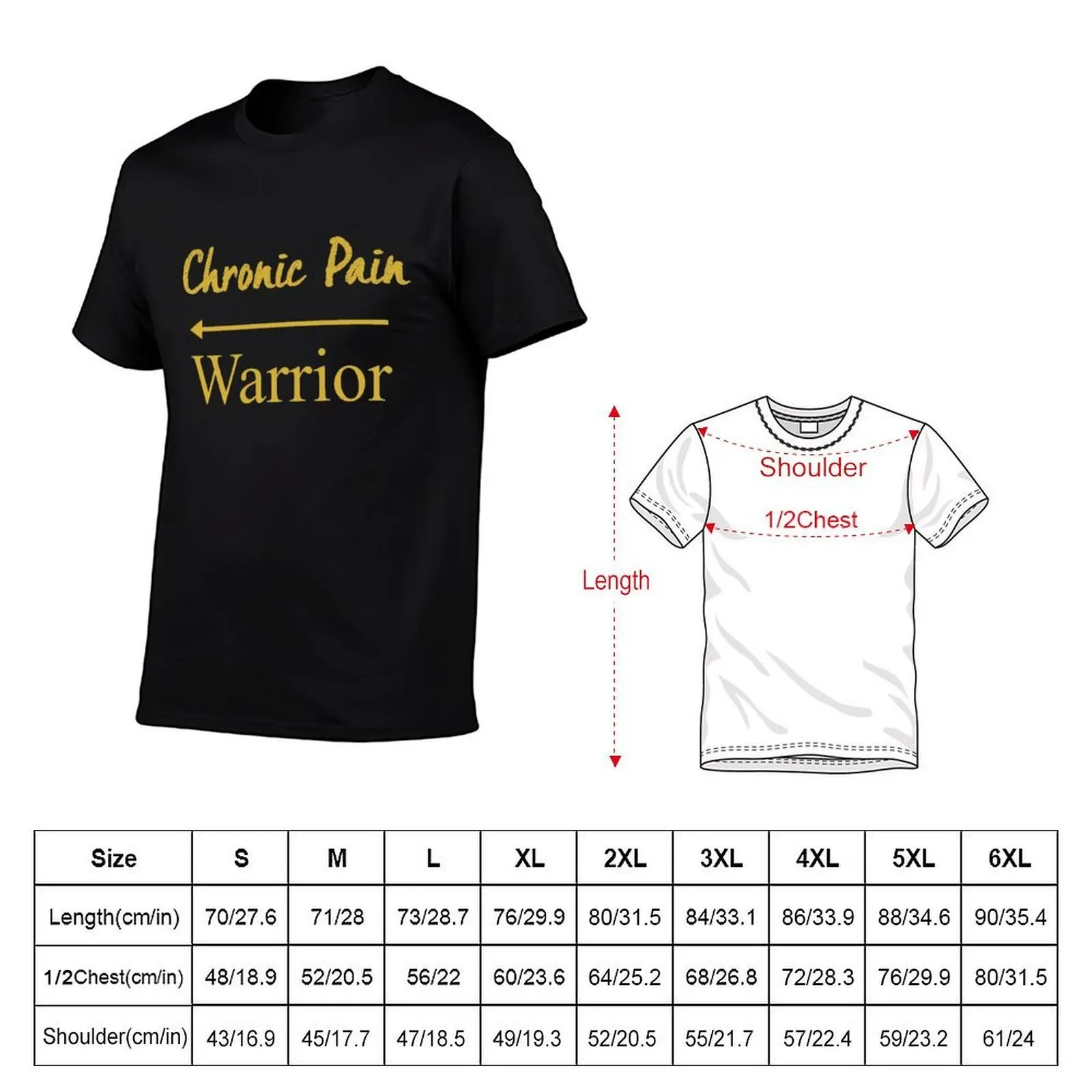 Chronic Pain Awareness T-Shirt t shirts for man cotton men t shirt cotton 100% man t shirt designer T-shirt