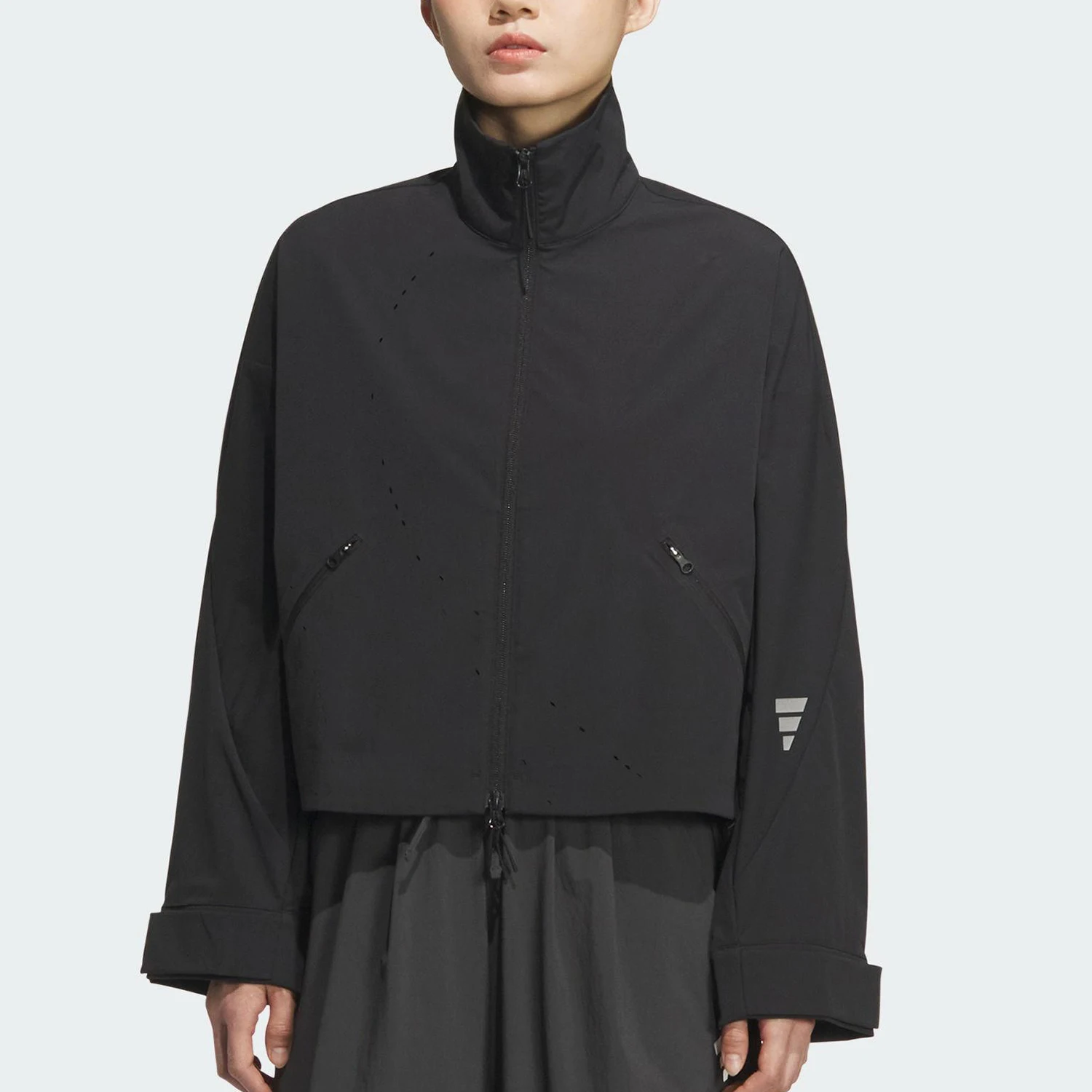 

Adidas Original Женская свободная куртка FOS WOVEN с воротником-стойкой KC2719