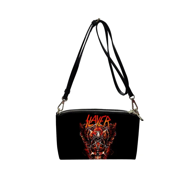 

Slayer Thrash Metal PU Crossbody Bag 2023 New Women's Fashion Shoulder Bag Minimalist Small Square Bag for Women