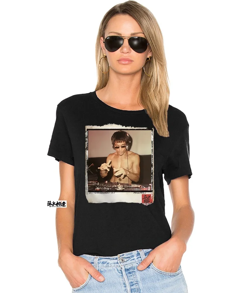 ularop カンフー ブルース ドージェット オルトスヴェ コットン ティルト レディース ファイオン カジュアル オルト スヴェ ティー 快適なコットン トップ