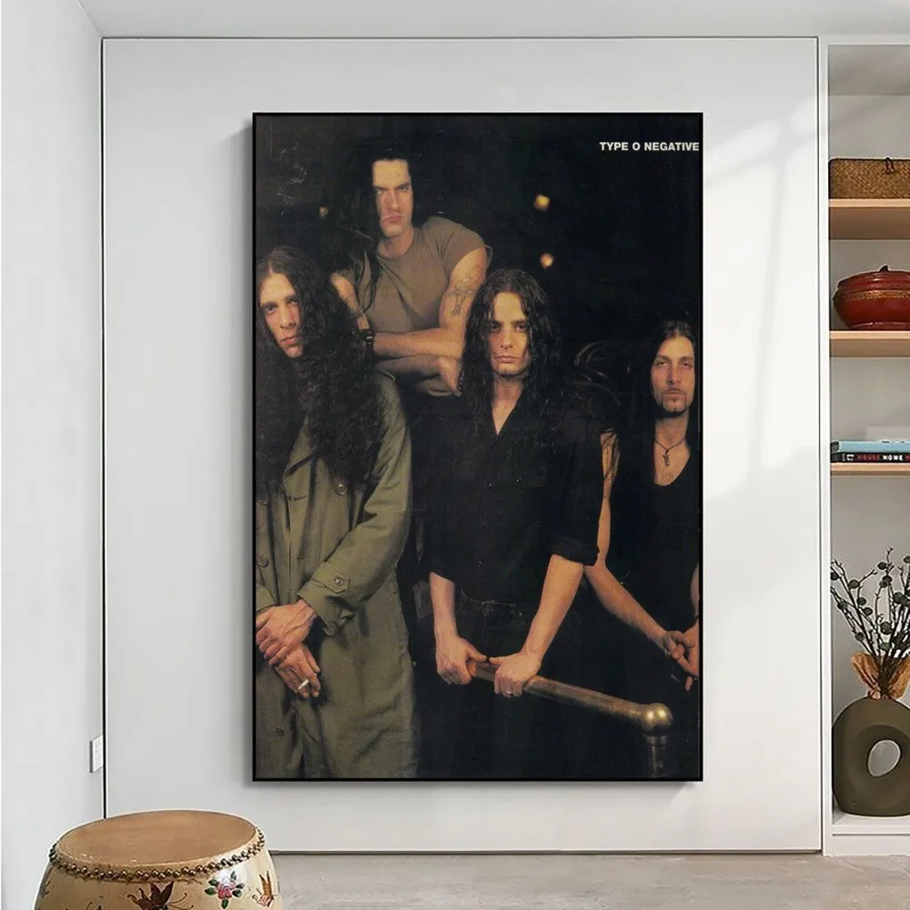 type o negative Poster Club Kraft Paper Prints Rules Poster Vintage Home Room Cafe Bar Art Wall Decor Aesthetic Painting