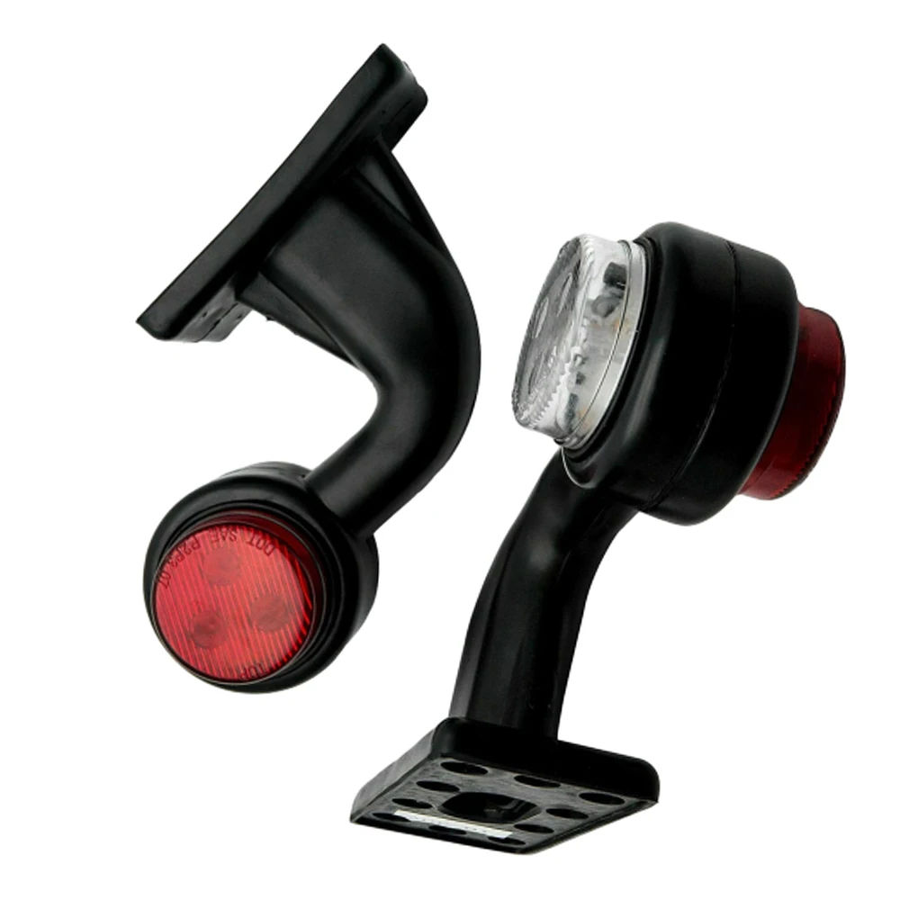 Picture 5: Universal 2Pcs/set Truck Lamp Car-styling 12/24V LED Side Marker Light Indicator Lamp Red White Tail Light Assembly