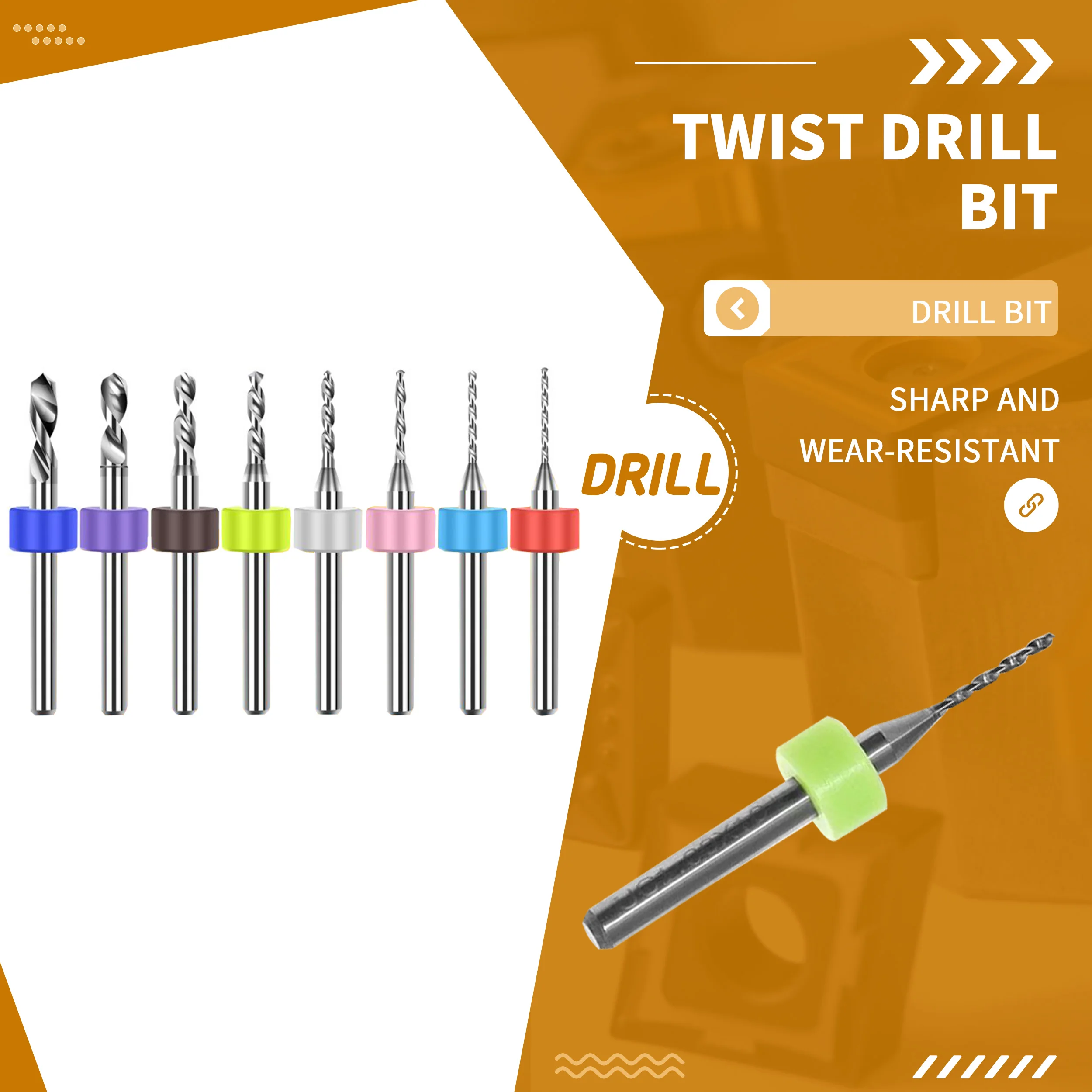 PCB stal wolframowa wiertło kręte Mini 0.10mm-1.5mm zestaw wierteł miniaturowy mały stały uchwyt precyzyjne małe wiertło Bit Tool