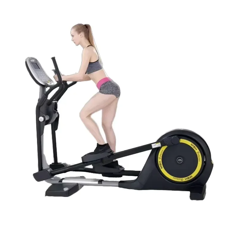 Heavy Duty Foldable Elliptical Trainer Commercial Grade Steel Frame Home Gym Cardio Fitness Machine Quiet Magnetic Resistance