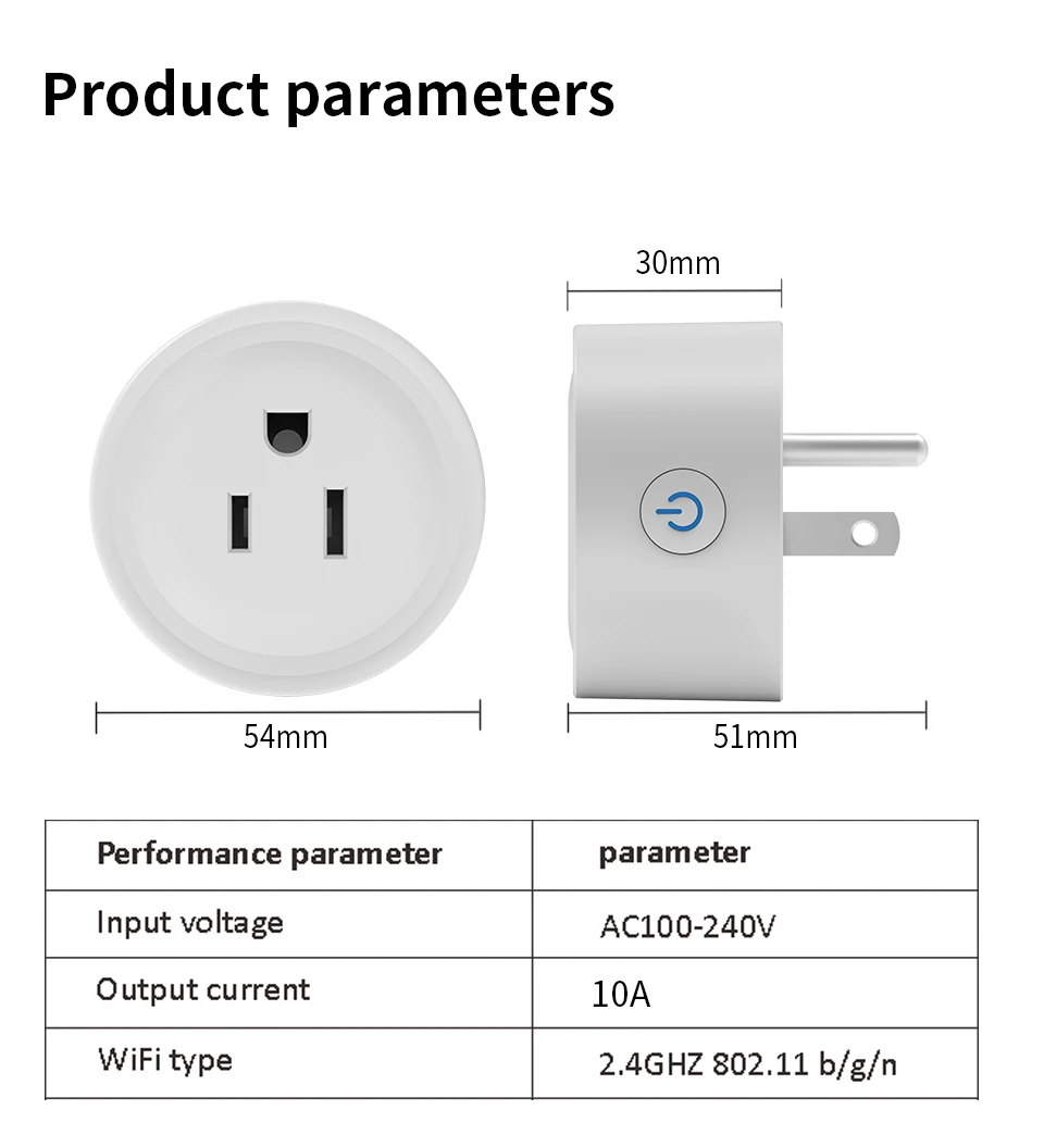 US WiFi Smart Plug Smart Outlet with Timer And Scene Linkage Voice Control Compatible with Alexa And Google Home, CozyLife APP