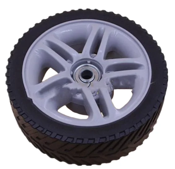Lawn Mower Wheels Set 17cm Front 20mm Rear Replacement Parts For Grass Cutting Push Mowers Lawn Mower Rear Wheel Mower Wheel