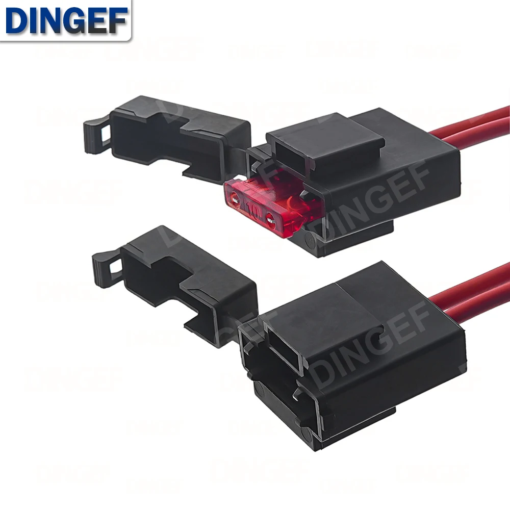 32V ACC Large Size Standard Mini Micro2 Size Car Fuse Holder 16AWG Non-Destructive Fuse Box ATM Blade Fuse Extension Cord