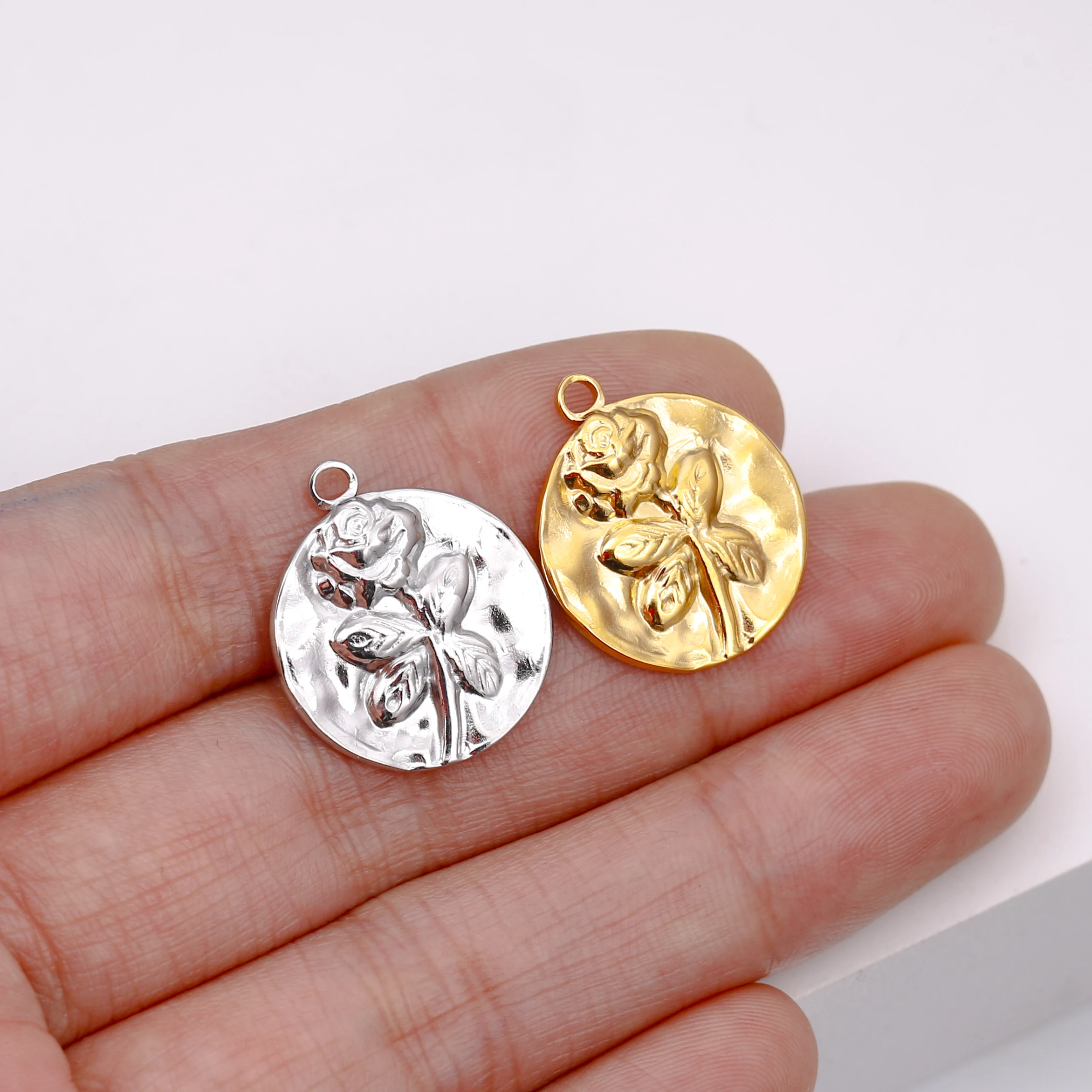 3PCS Edelstahl Unregelmäßige Geometrische Sonne Anhänger Charms Für DIY Halskette Armband Ohrringe Baumeln Charms Schmuck Zubehör – Detail 12