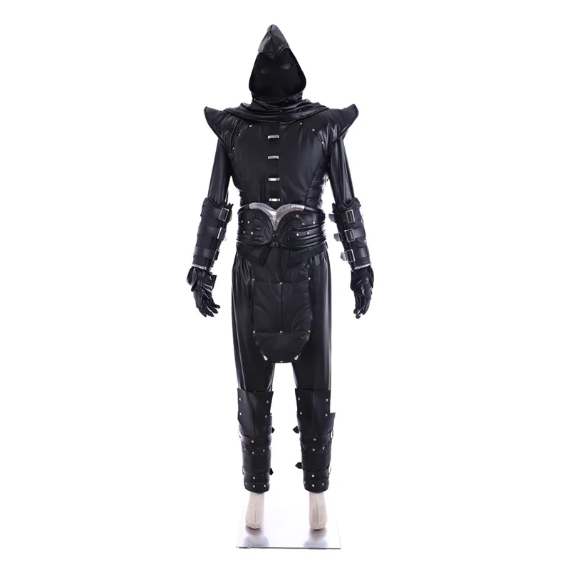 Game  Ninja Noob Saibot Cosplay Costume Black Fighter Uniform Men Combat Halloween Carnival Party Outfits