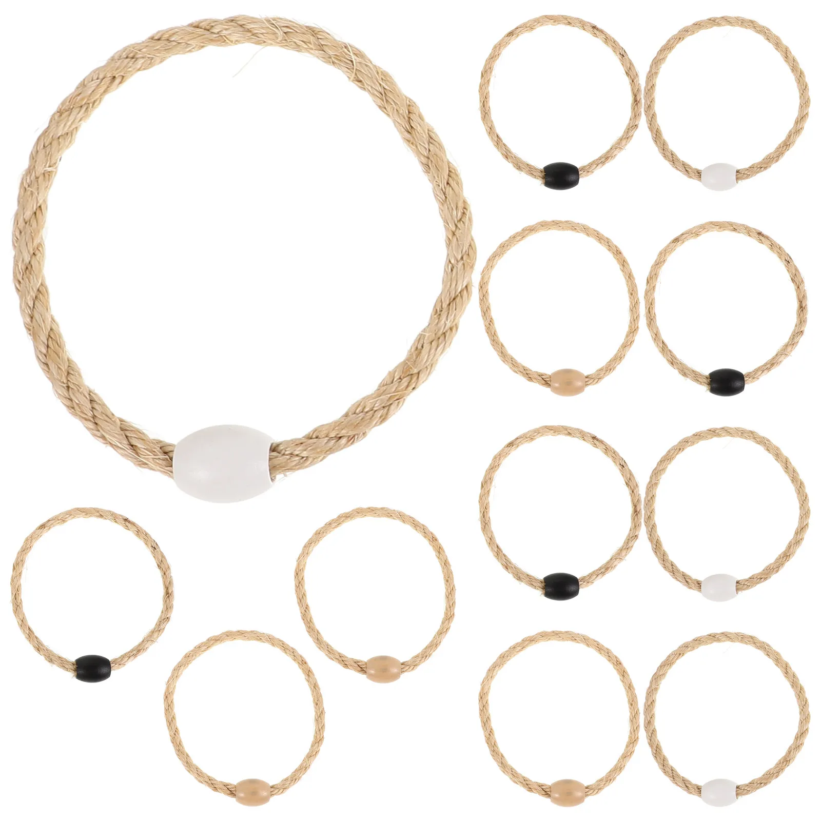 

Набор для игры в кольцеброс на открытом воздухе, 12 шт., с кольцами из натурального льняного каната, для сада, пляжа, семейных вечеринок, игр на заднем дворе
