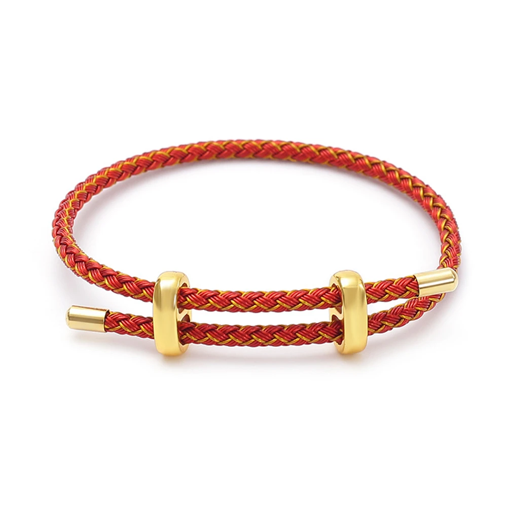 Handmade Woven Wire Rope Adjustable Bracelet, Luxury Gift