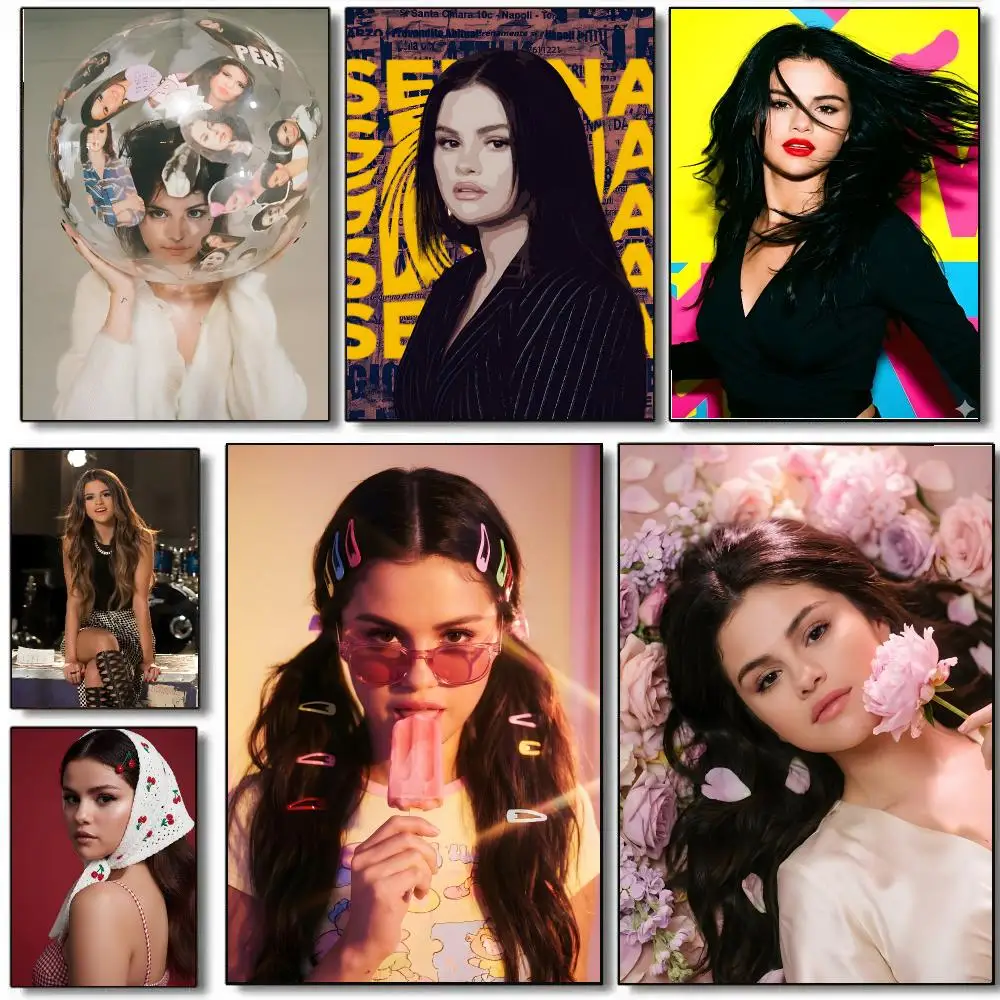 Singer S-Selena Gomez Poster HD Waterproof Aesthetic Wall For Home Decor Trendy Durable Easy To Apply Art