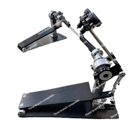 Long Board Speedy Direct Drive Shaft Cutting Jazz Aluminum Alloy Powerful Twin Pedal Kick Bass Drum Double