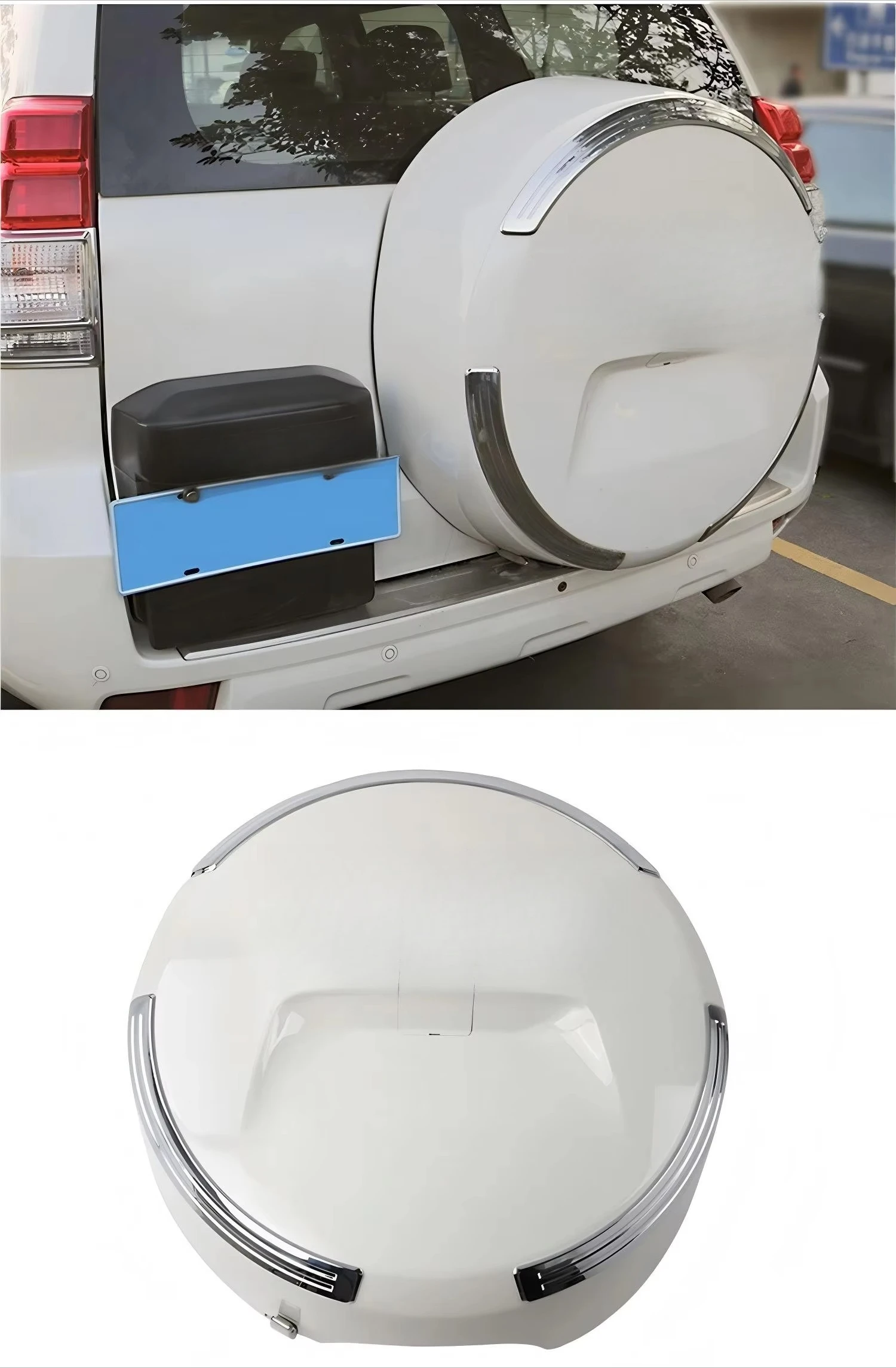 New Prado 10-21 Tailgate Upgrade with Tire Cover Retrofit 1:1 Molded Design