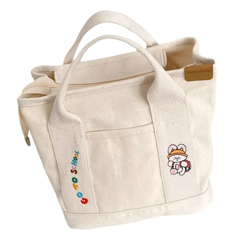 Travel Friendly Mother Bag with Ample Space Large Canvas Bag for Diapers & Meals