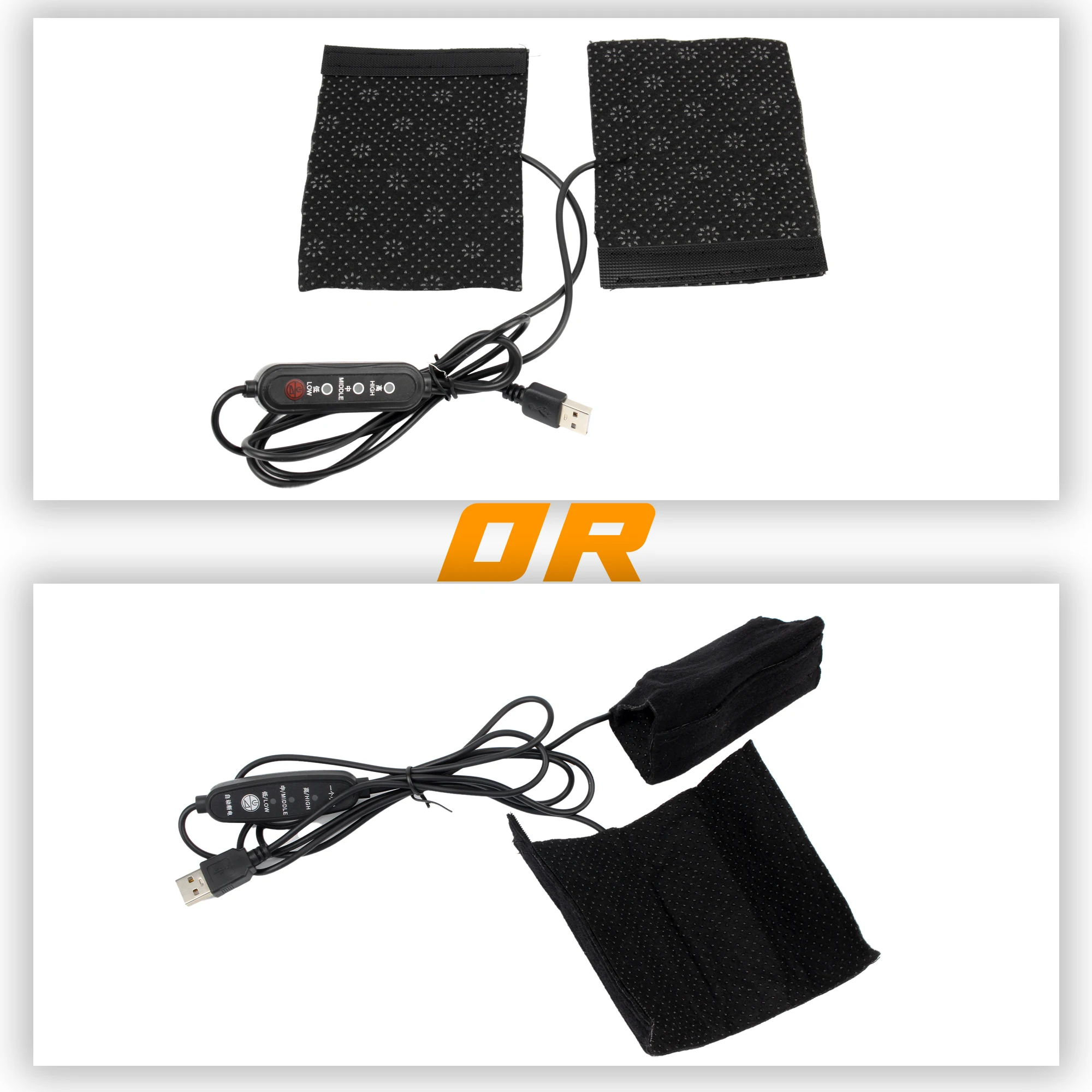 12V USB Motorcycle Heating Handlebar Cover 3 Gears Heated Handgrips Electric Heated Handle Cover for Scooter ATV ADV Moped Parts