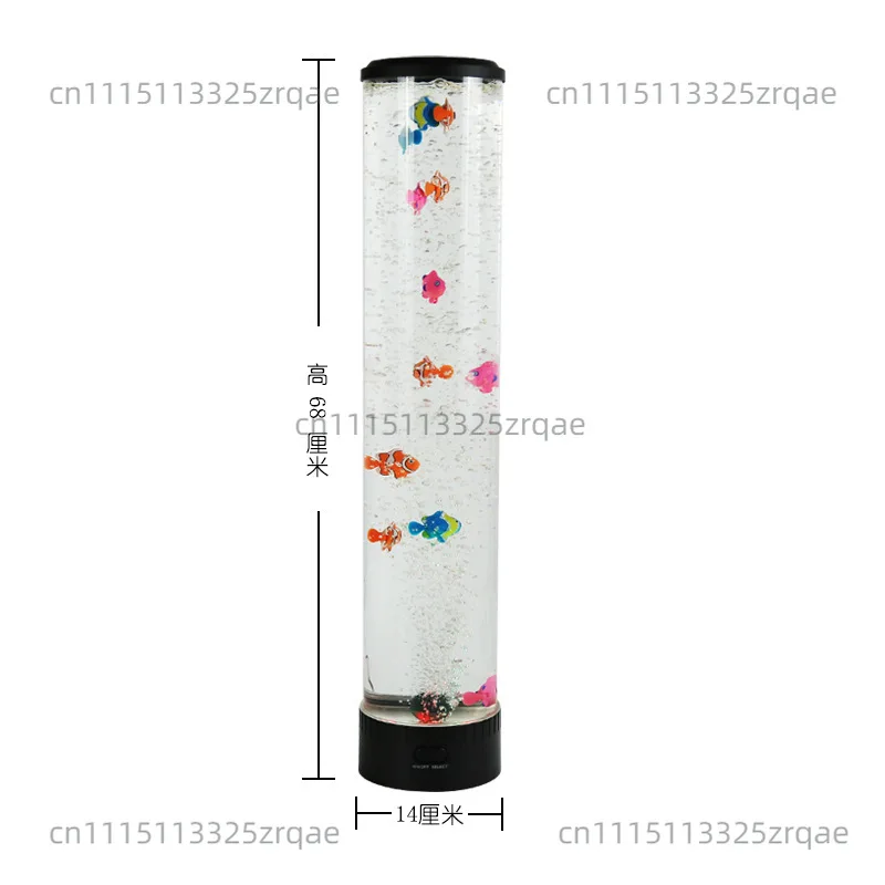 Colorful color-changing floor-to-ceiling bubble fish light bedroom living room decoration floor-to-ceiling ambient light