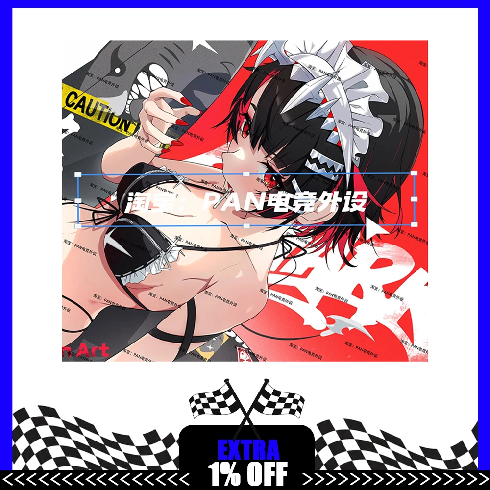 

Коврик для мыши PAN Esports Ellen Joe Glass, гладкий и быстрый, с полным покрытием, для TTK, APEX, CSGO, аксессуары для ПК, подарки