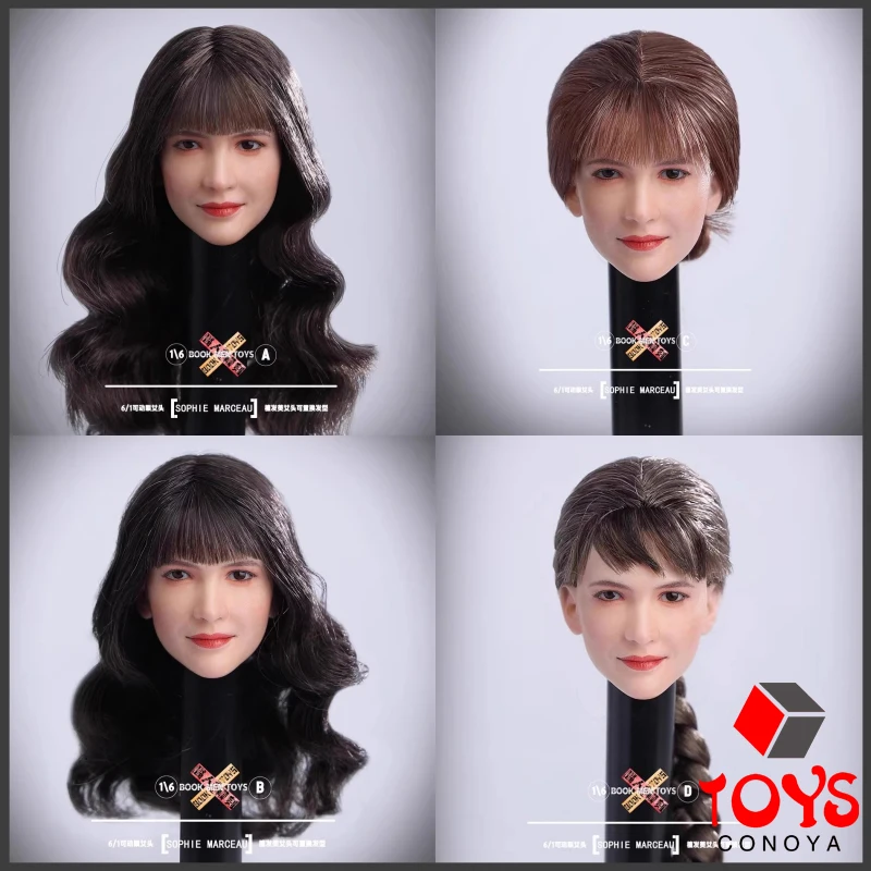 【2025 Q2】BOOK MEN TOYS BM01 1/6 Movable Eye Hair Transplant Head Sculpt Model Fit 12'' Female Soldier Action Figure Pale Body