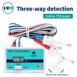 Potrójny miernik TDS 0-9990ppm Tester wody pitnej analizator jakości cyfrowy Monitor TDS filtr szybki Test hydroponiki akwariowej