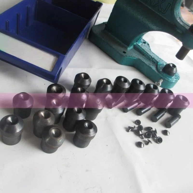 Double Cap Rivets Mold For Hand Press Machine  Double Side Ram Dies Fastener Buttons Installation Tools For Leathercraft