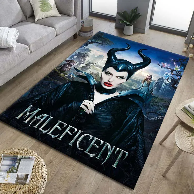 Disney Maleficent Carpet for Living Room Bedroom,Kid Crawling Rug,Kitchen Wash Bathroom Non-slip Floor Area Mat