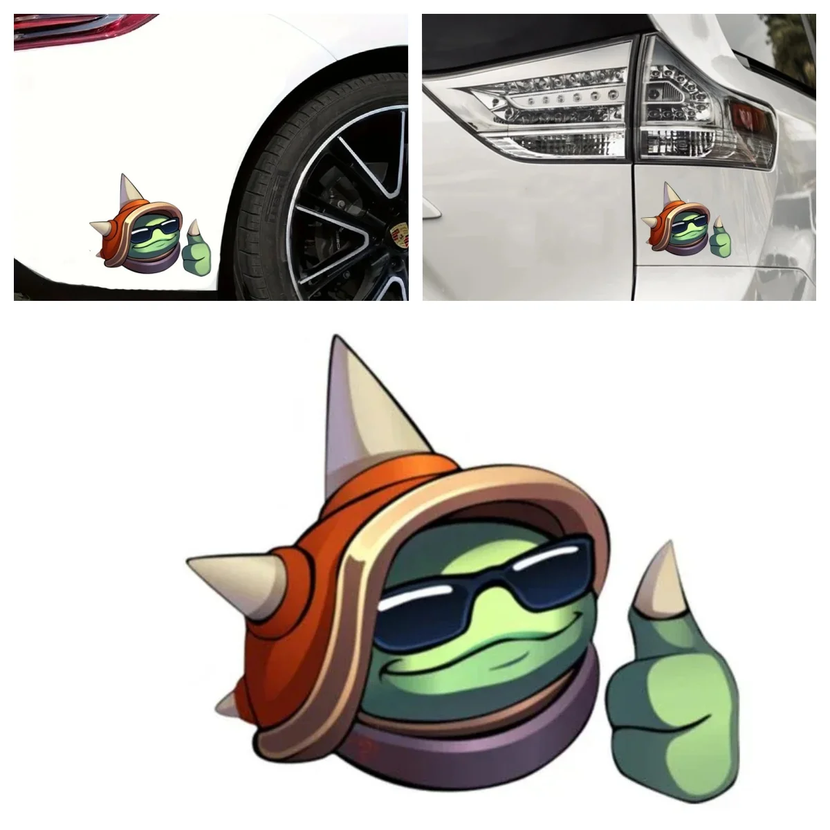 

Cartoon Graffiti Rammus Ok Emote League Of Legends Car StickerPVC Exterior Parts Vinyl Decals Decoration