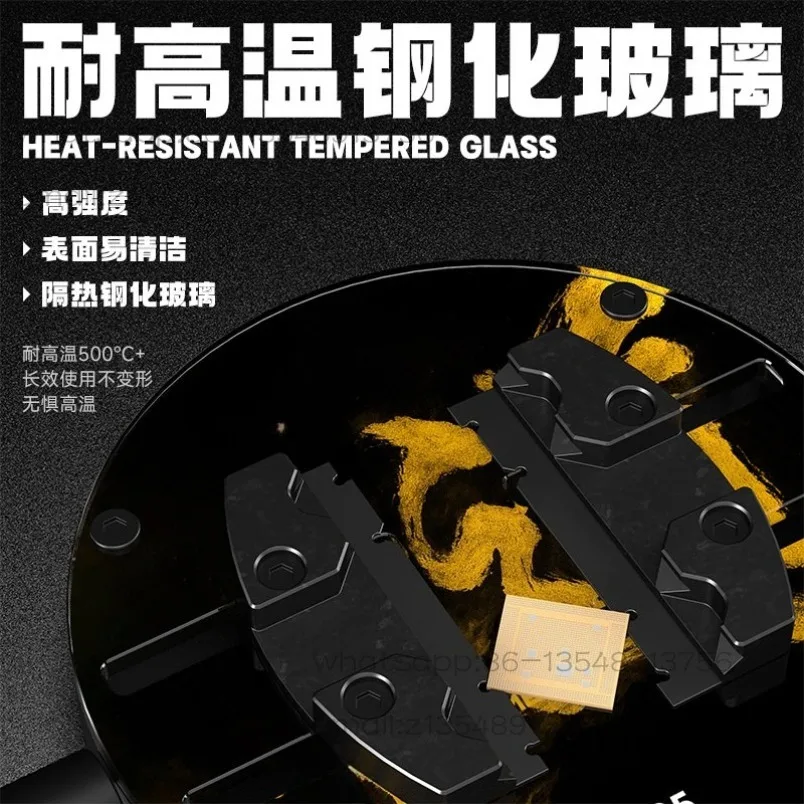 

AP05 mobile phone repair main board CPU heat-resistant tempered glass fixture spot
