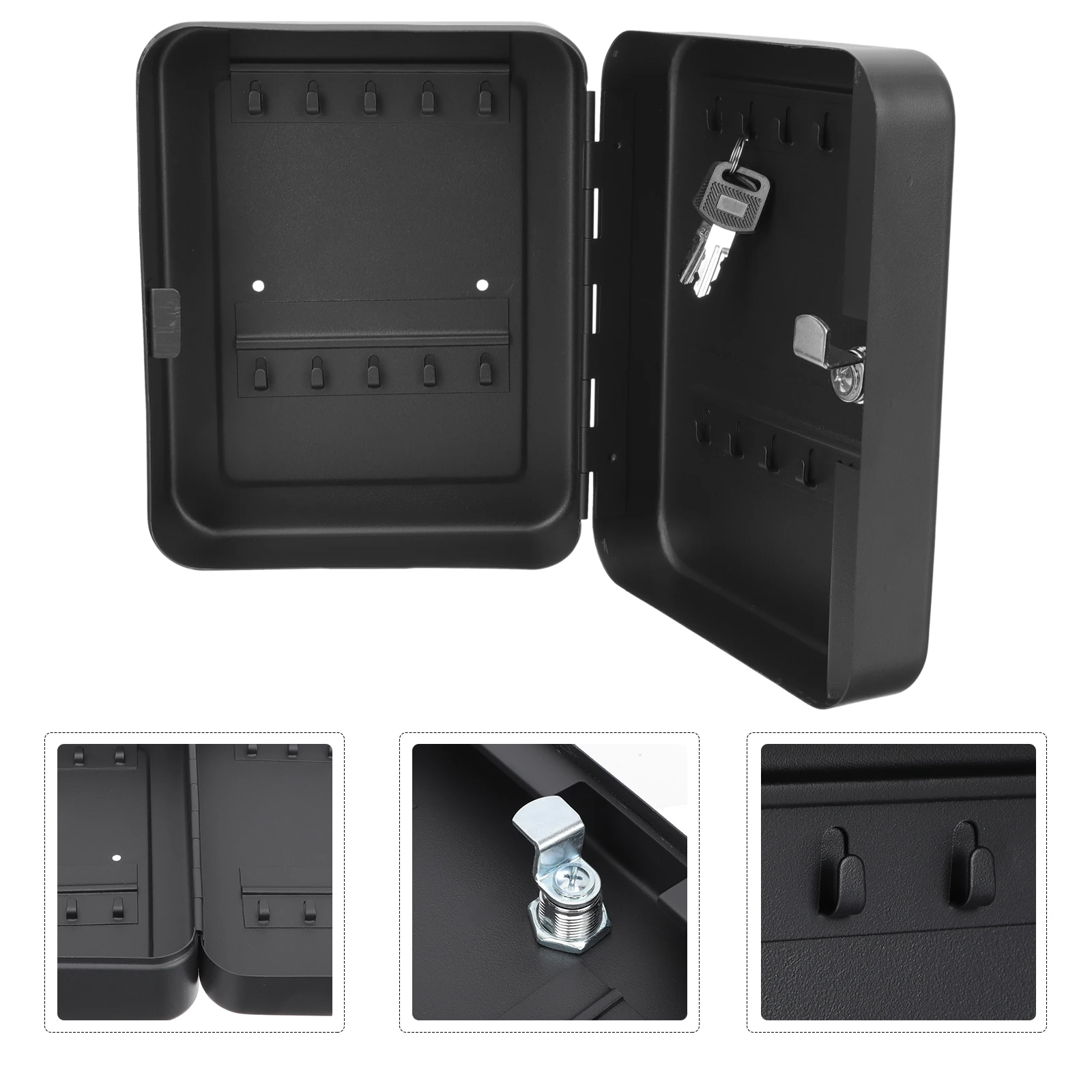 

Key Cabinet Box Wall Organizer Locking Storage Holder Entryway Chain Boxes Mounted Indoor Key Management Secure Multiple