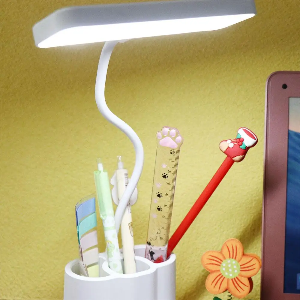 Creative With Pen&Phone Holder Penholder Desk Lamp Adjustable Eye Protection Reading Table Lamp Learning LED College Student