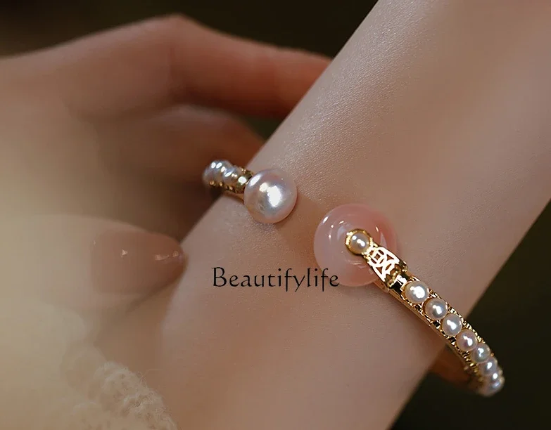 Agate Pearl Bracelet for Women, High Sense, Special-Interest Design, Sweet Girly Fashion Jewelry