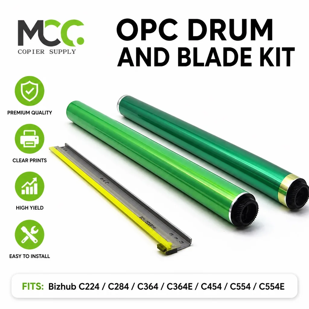 OPC Drum Cleaning Blade for Konica Minolta Bizhub C224 C284 C364 C364E C454 C554 C554E Black Color
