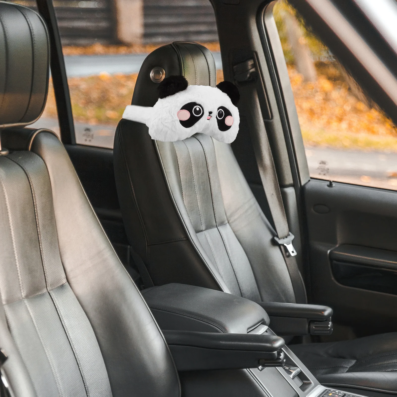 

Panda Car Headrest Pillow Soft Cute Cartoon Neck Support Pillow for Driving Traveling Home Car Accessories Seat Cushion Cute
