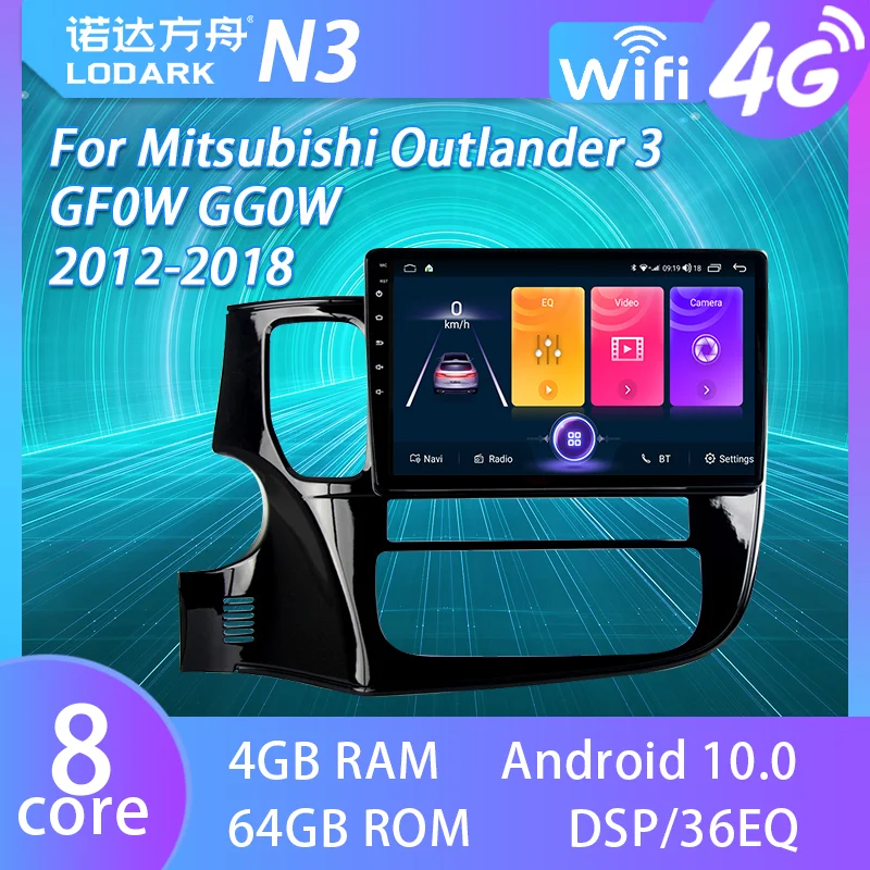 

Автомагнитола LODARK для Mitsubishi Outlander 3 GF0W GG0W 2012-2018, Android, мультимедийный плеер, GPS-навигатор, система 1 DIN