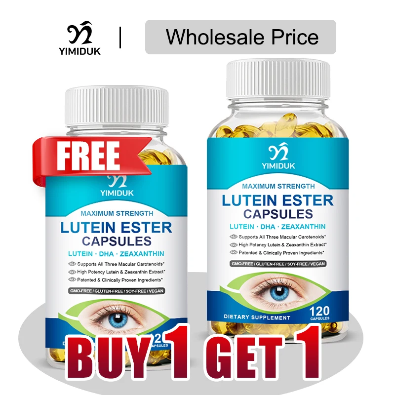

Buy 1 Get 1 Free! Premium Lutein Ester Supplement, for Macular Protection, Blue Light Filter & Sharp Vision, GMP Certified