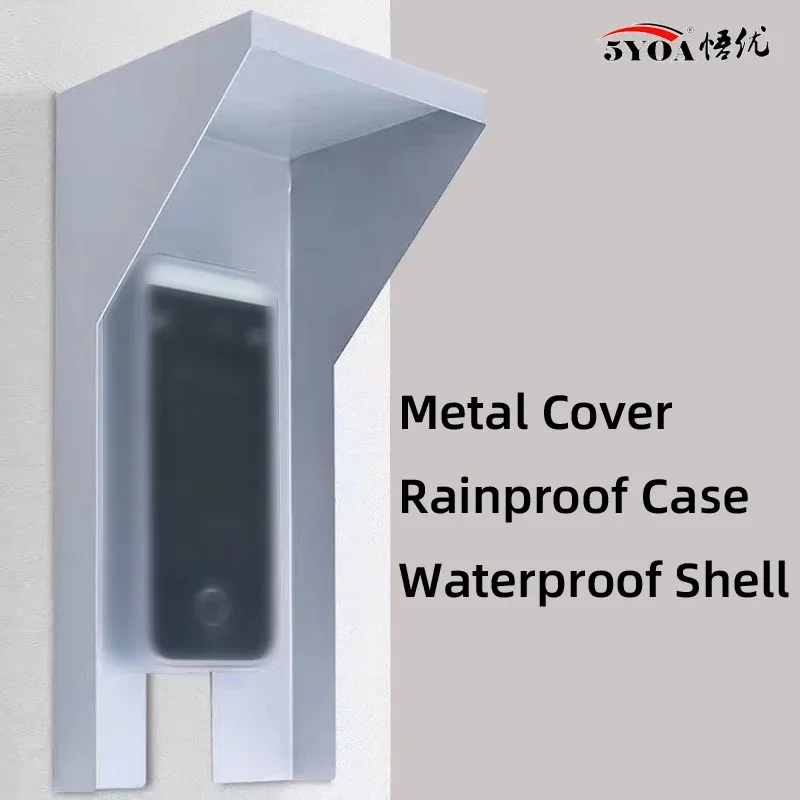 

Metal Rainproof Cover Access Control Keypad Waterproof Case Rain Protector Protection Doorbell Button Card Reader Sun Shell