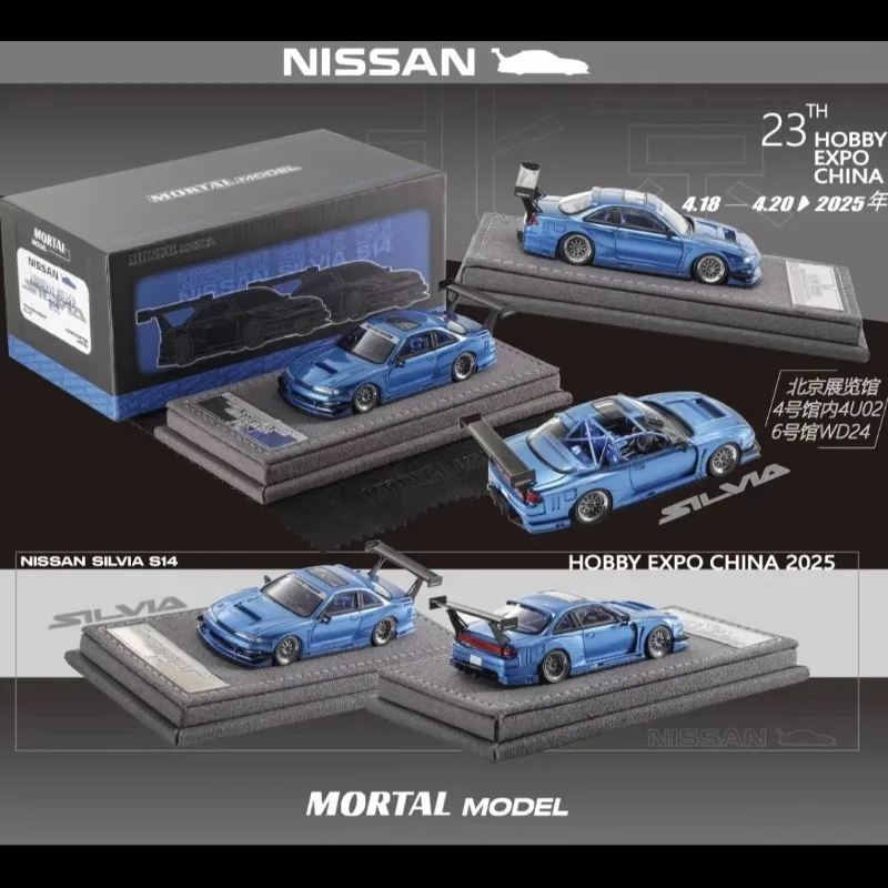 

1:64 2025 Beijing Exhibition HEC Limited Edition S14 die-cast alloy car model collection ornament, adult decorative gift.