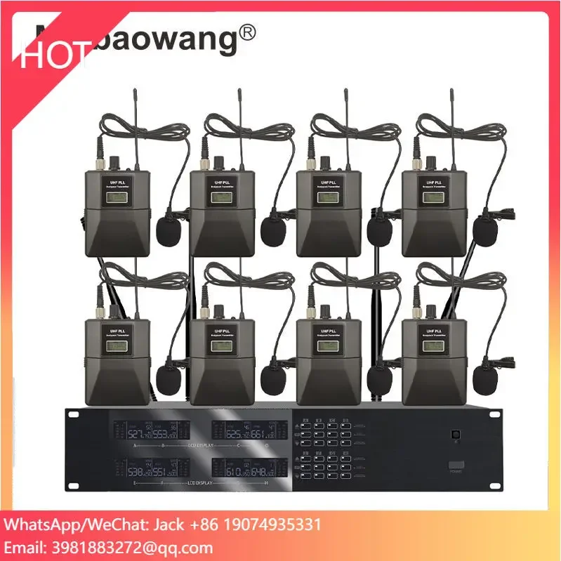 

Professional Portable UHF Wireless Gooseneck Microphone System 8 Handheld Mic Headset For Conference Karaoke Stage Desktop Style