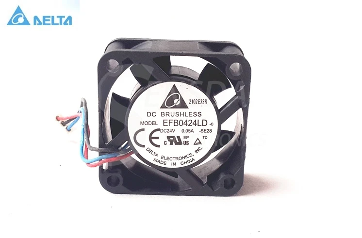 

for delta EFB0424LD DC 24V 0.05A Server Square Fan 3-wire 40x40x20mm 40mm cooling fans