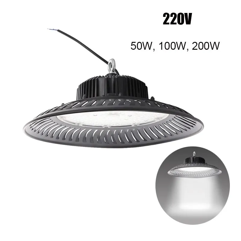 

UFO LED High Bay Lights 50W 100W 150W 200W 220V 6500K 14000lm Commercial Industrial Lighting Warehouse Industry Light