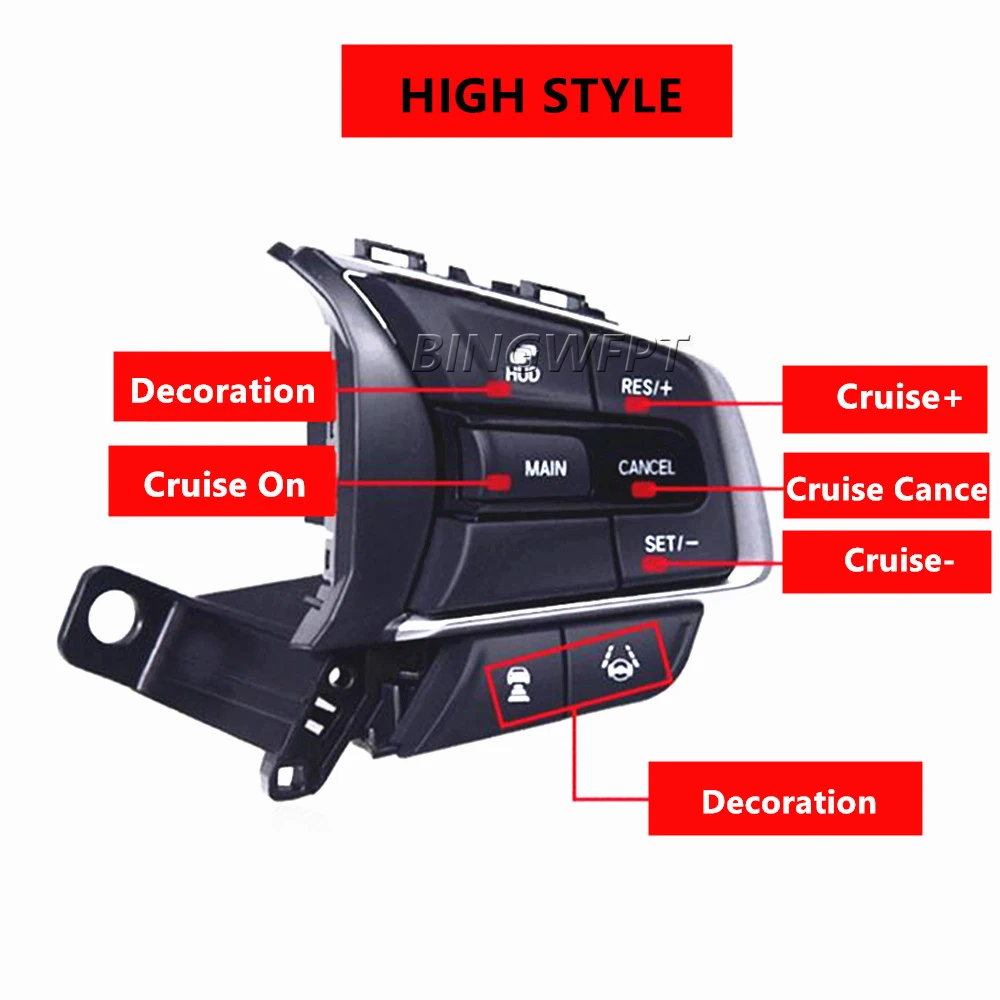 Accessories Cruise Control Switch Steering Wheel Buttons For Honda Accord 10th 2018 2019 2020 2021 2022 view 6
