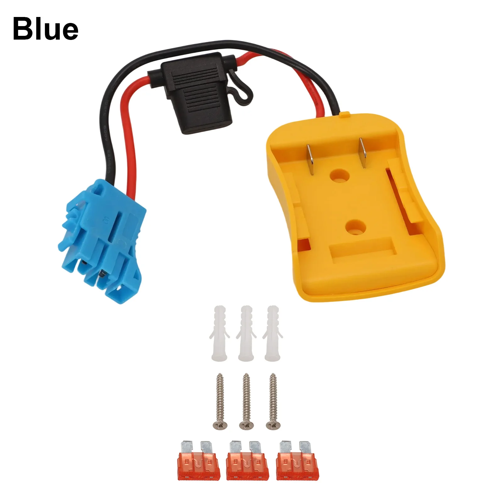 

1set Battery Adapter For Dewalt 20V Lithium Battery Converter With Wire Harness Connector 12AWG Wire Power Tools Accessories