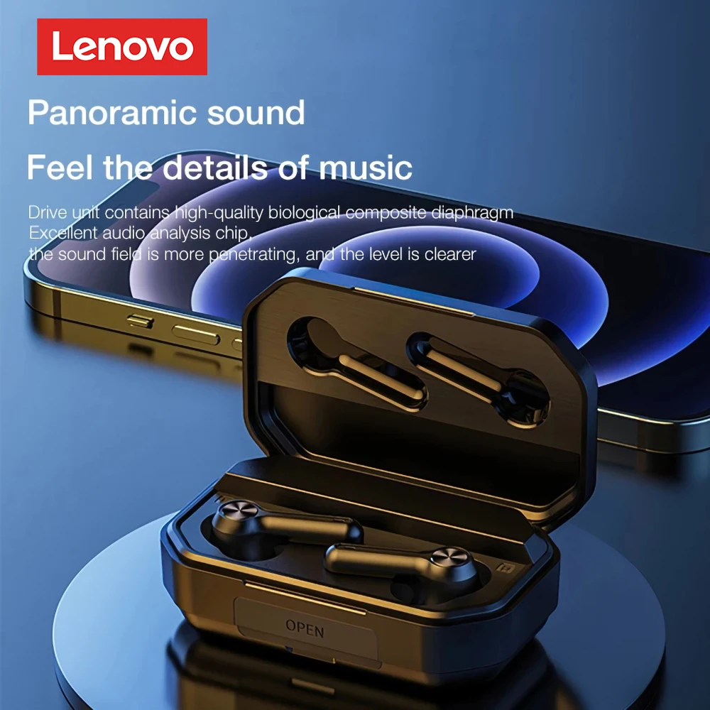 Оригинальные Беспроводные водонепроницаемые наушники Lenovo LP3 Pro TWS Bluetooth V5.0 наушники HIFI музыкальная игровая гарнитура с микрофоном