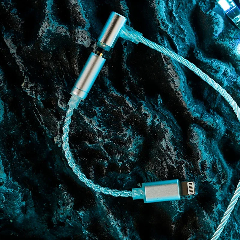 SHANLING 유선 음악 이어폰용 오디오 케이블, 아이폰, 안드로이드용, 3.5mm, C타입, 라이트닝 L5, 3.5mm