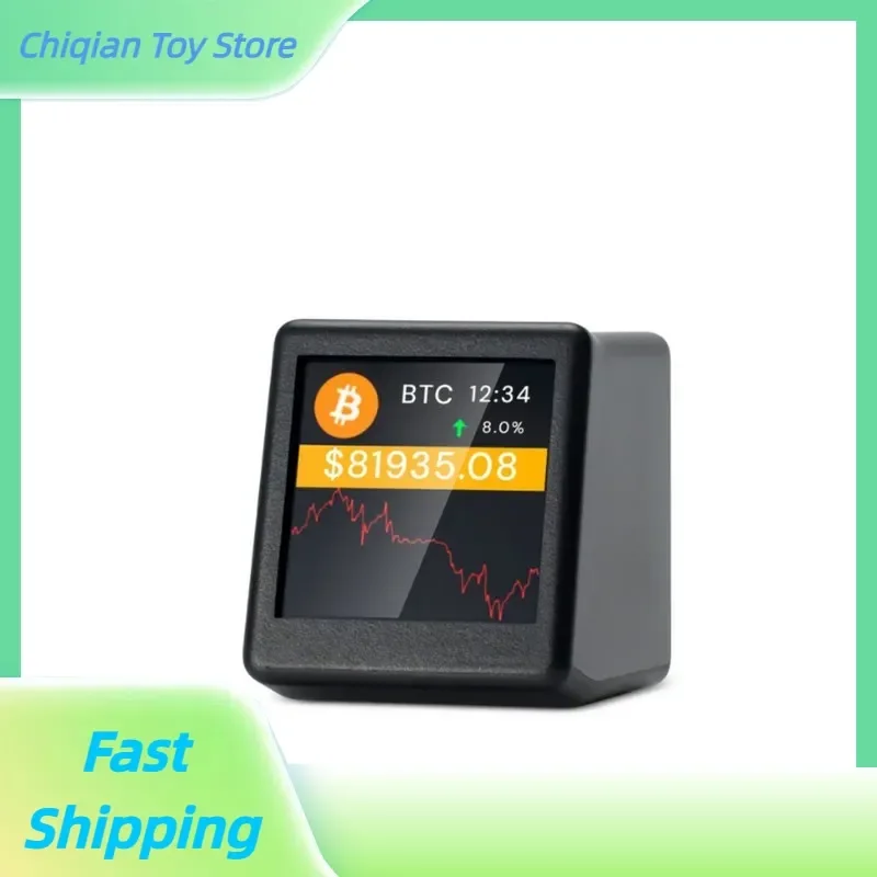 

2025 New Wifi Weather Clock Virtual Currency Price Display Anime Series Essential Curve Tracking Coin Tracker Collectible Toy