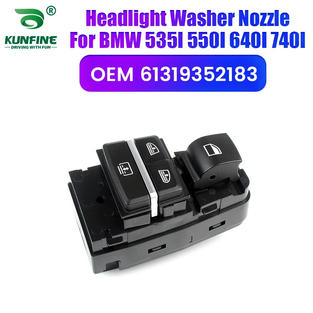 

Кнопка переключения окна автомобиля, передняя левая мощность, главное управление для BMW 535I 550I 640I 740I, номер детали. 61319352183