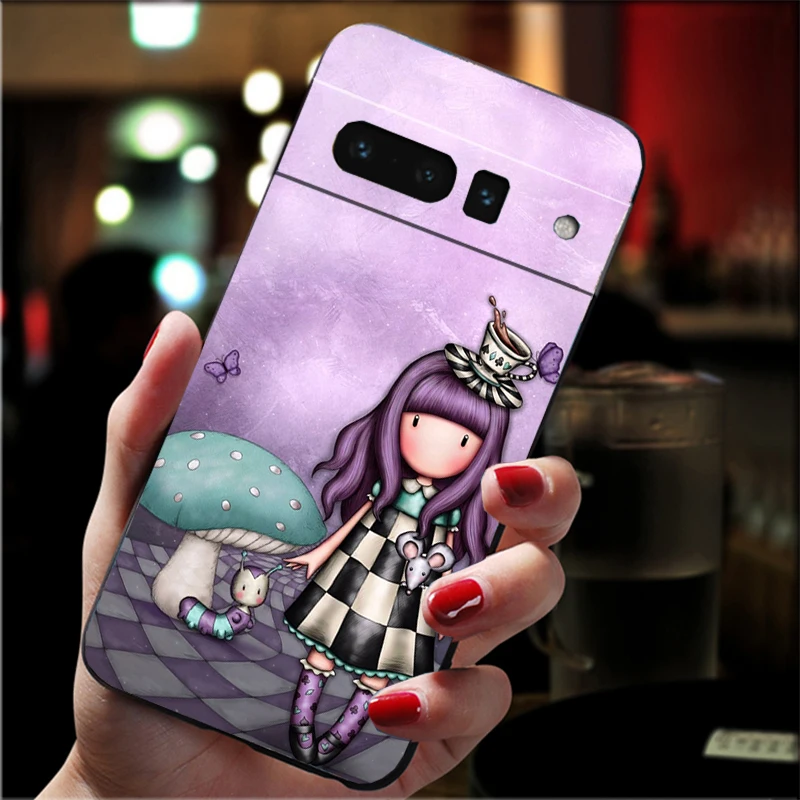 Cute Cartoon Girl Kid santoro_gorjuss Case for Google Pixel 8A 8 7 Pro 7 7A 6A 6 Pro 5A 4A 3A Pixel 5 6 4 3 3A XL