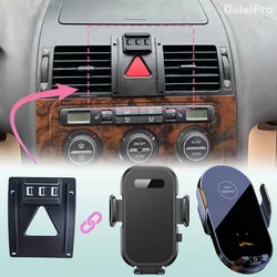 For Volkswagen VW Touran 2005 2006 2007 2008-2013 Car Phone Mount Wireless Charging Phone Holder Special Fixed Base Accessories