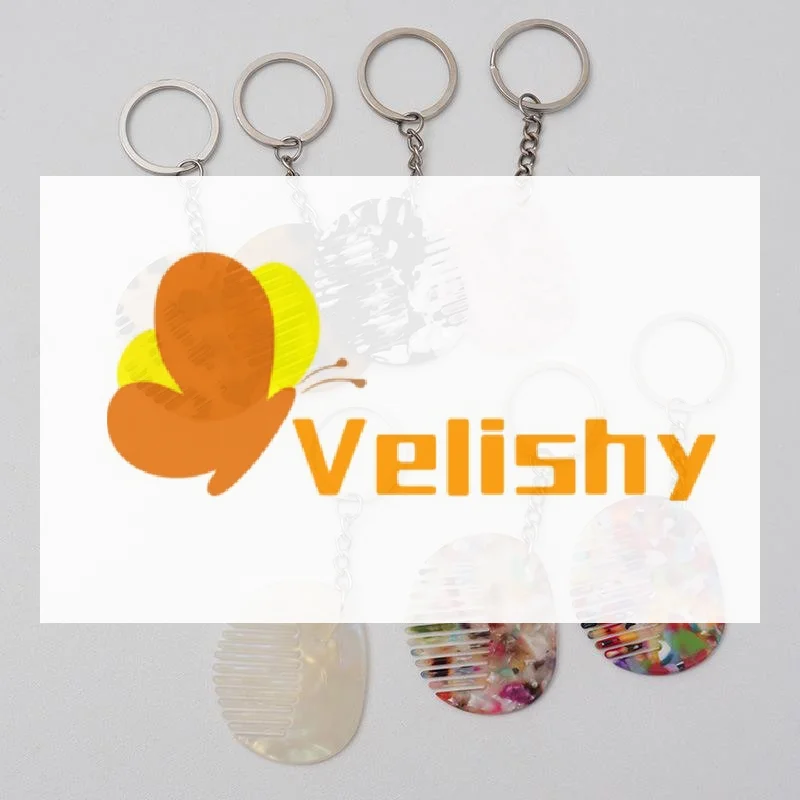 Cute Fashion Creativity Comb Acetate Keychain Anti Static Portable Comb Keychain Creative Backpack Decoration Accessories Gifts